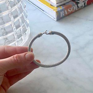 David Yurman Buckle Bracelet w/ 18K Gold